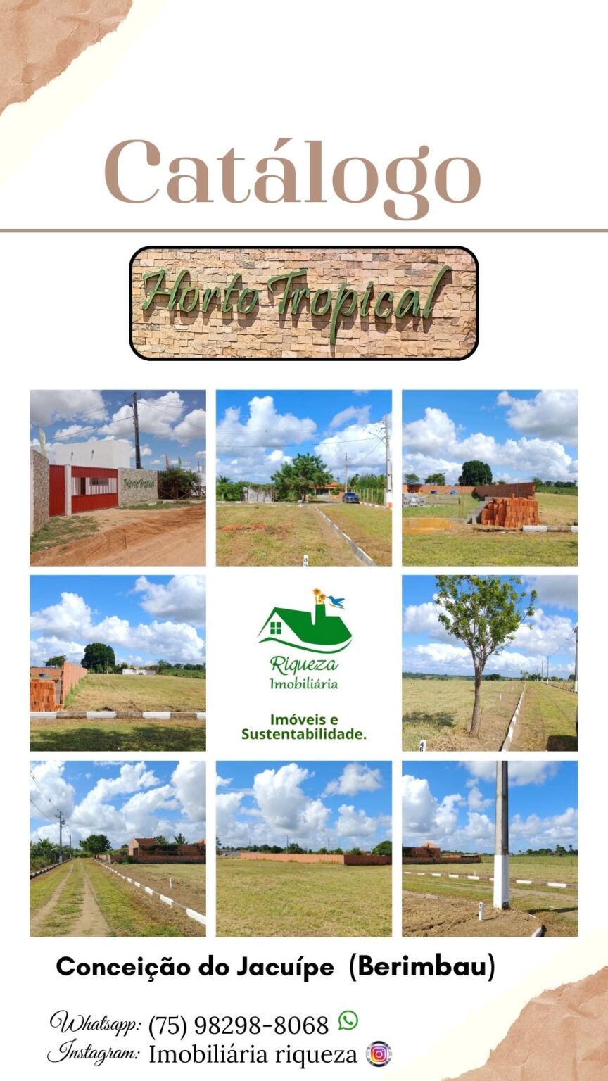 C02.Loteamento HORTO TROPICAL localizado em Conceição do Jacuípe – BA