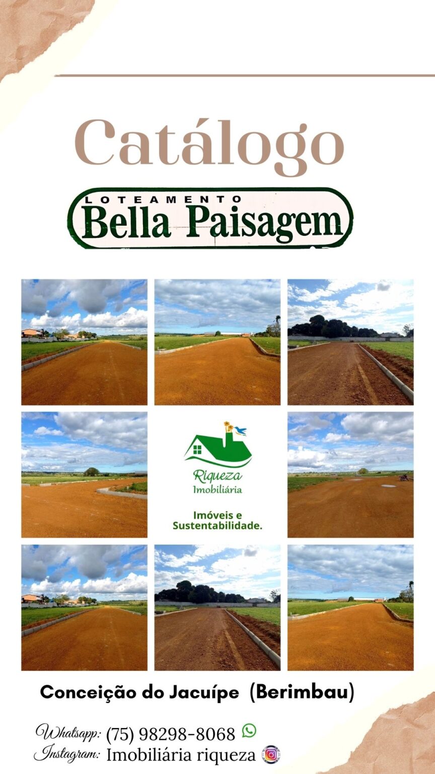 C01.Loteamento BELA PAISAGEM localizado em Conceição do Jacuípe – BA