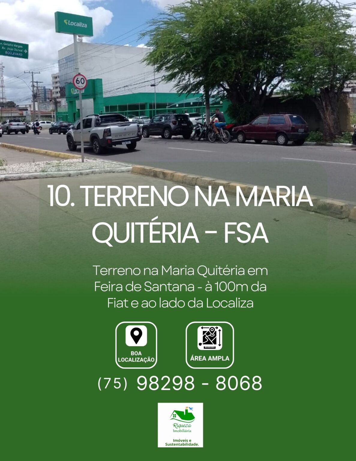 C10. TERRENO NA  MARIA QUITÉRIA – FSA