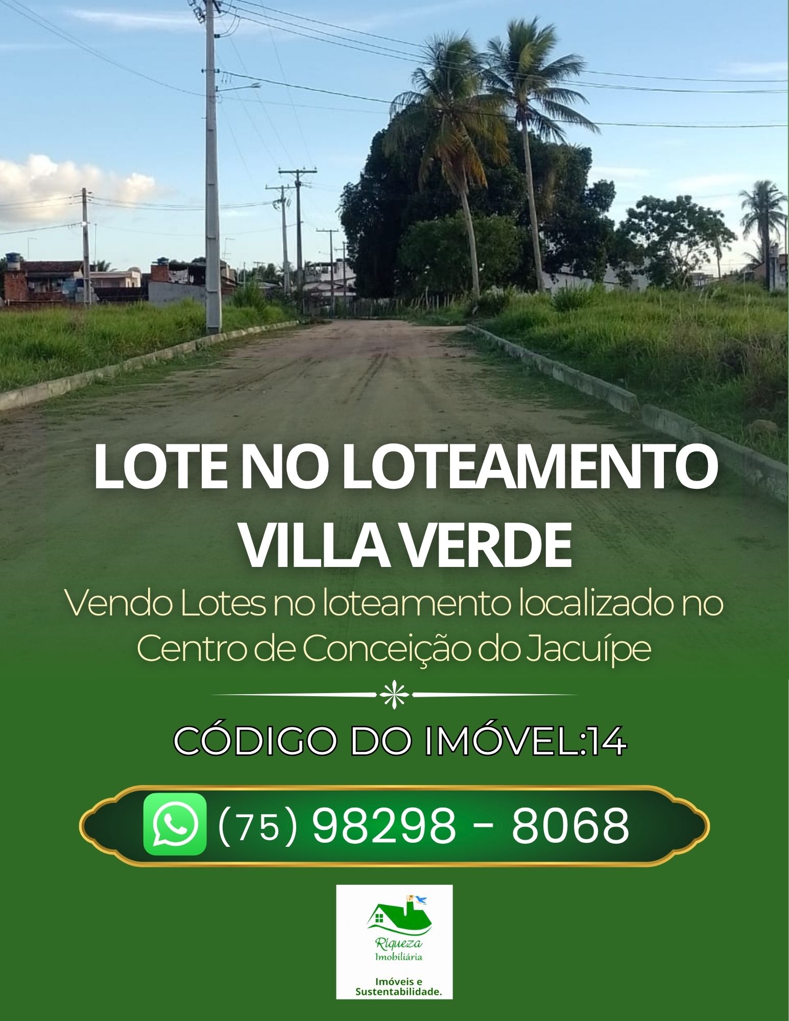 C14. LOTE NO LOTEAMENTO  VILLA VERDE