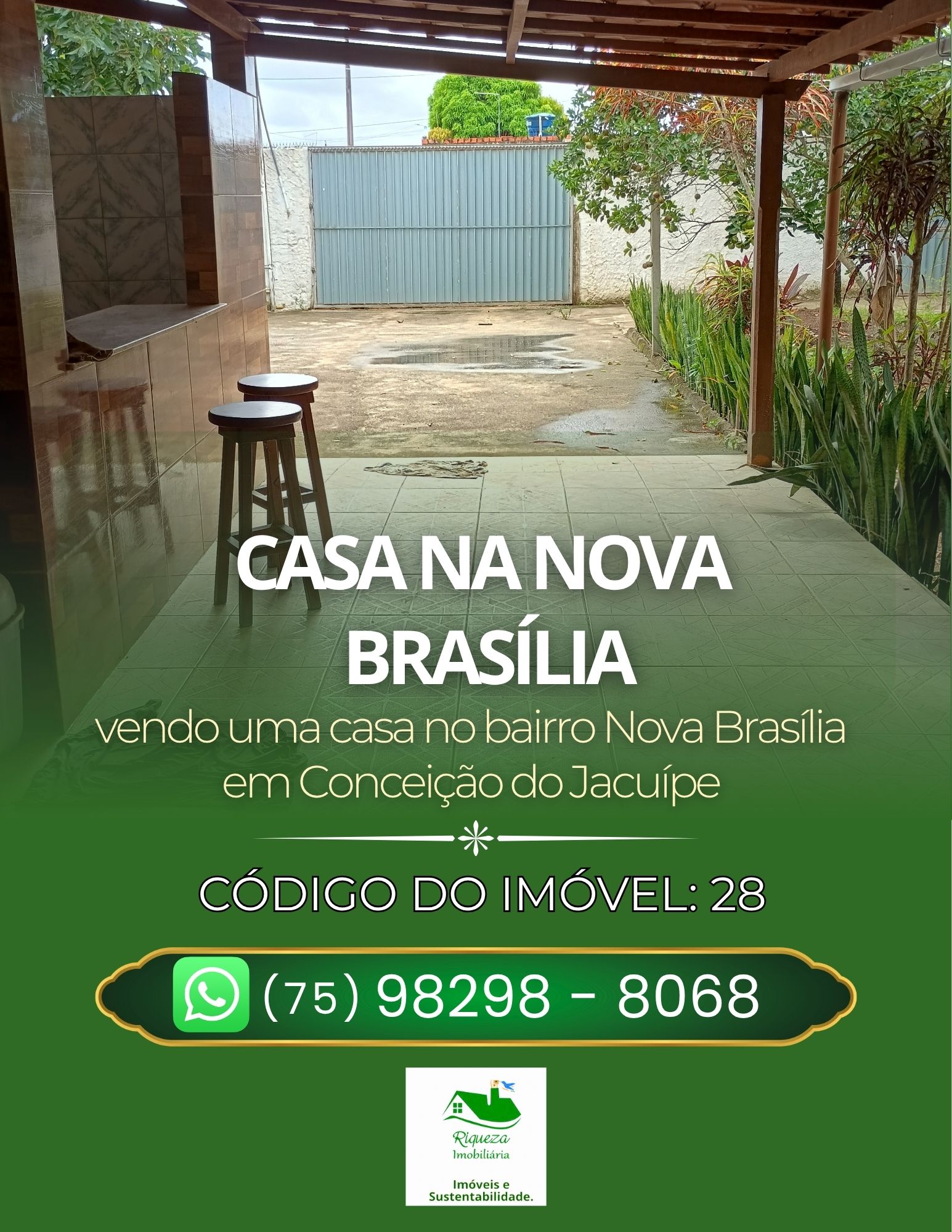 C28. Casa na Nova Brasília em Conceição do Jacuípe