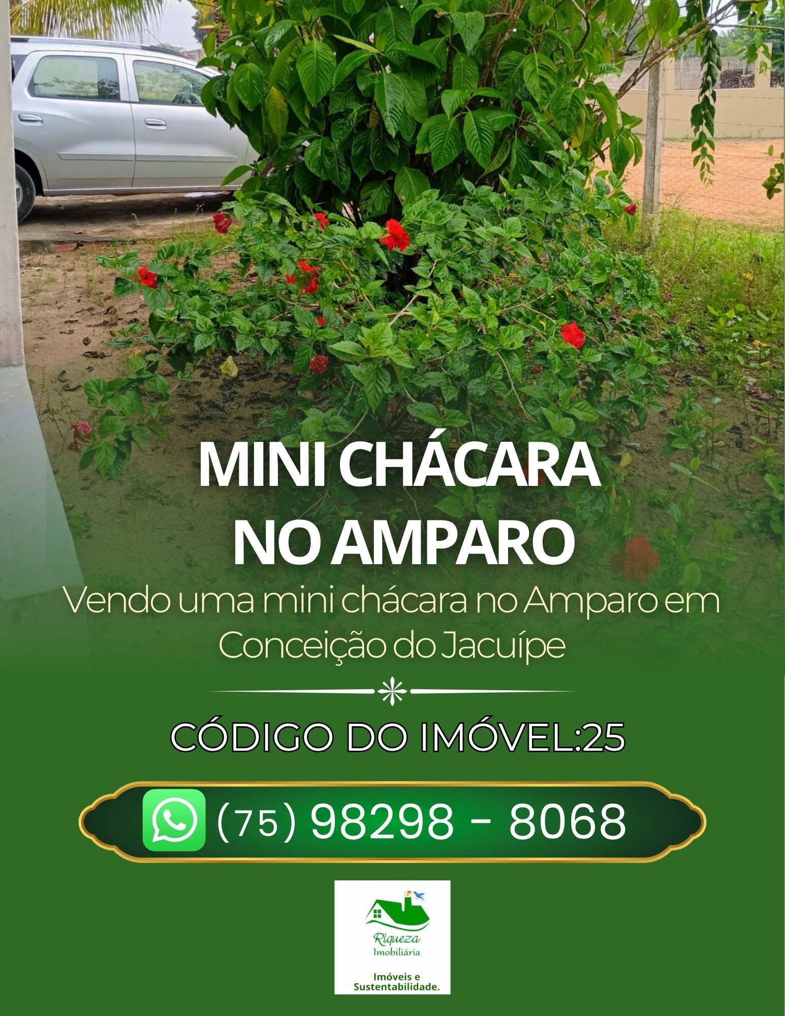 C25. Mini Chácara no Amparo em Conceição do Jacuípe