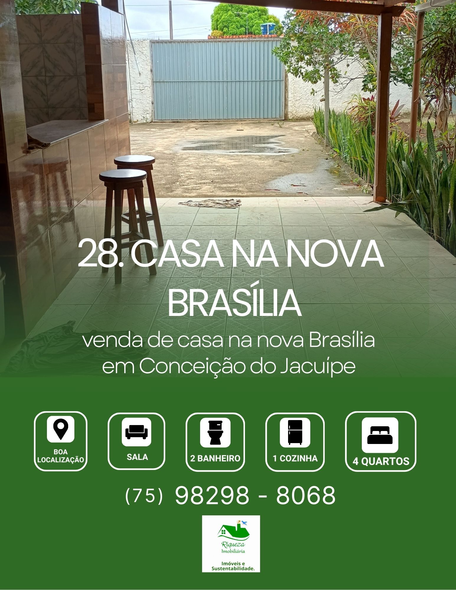 C28. Casa na Nova Brasília em Conceição do Jacuípe