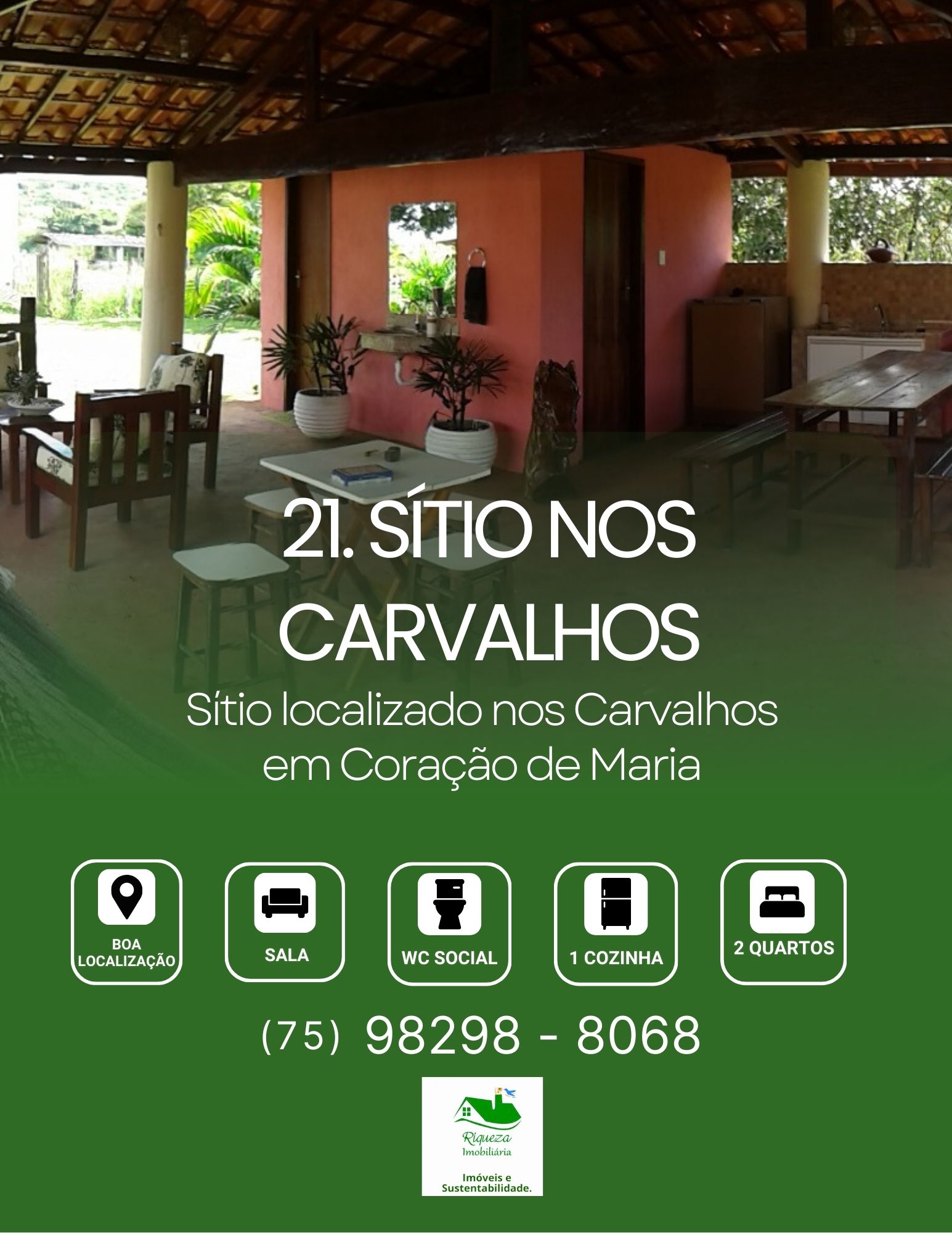 C21. Sitio nos Carvalhos em Coração de Maria