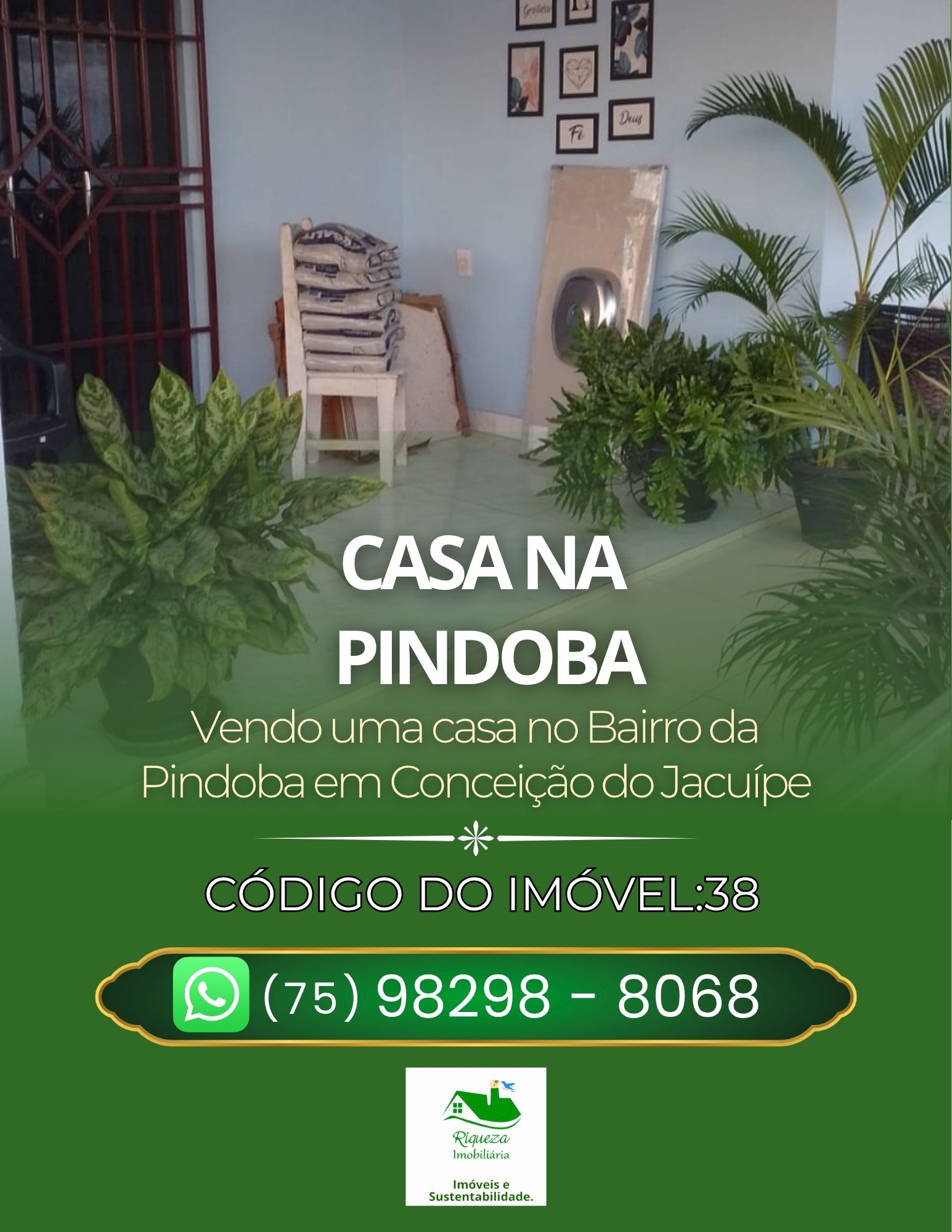 C38. CASA NA PINDOBA EM CONCEIÇÃO DO JACUÍPE