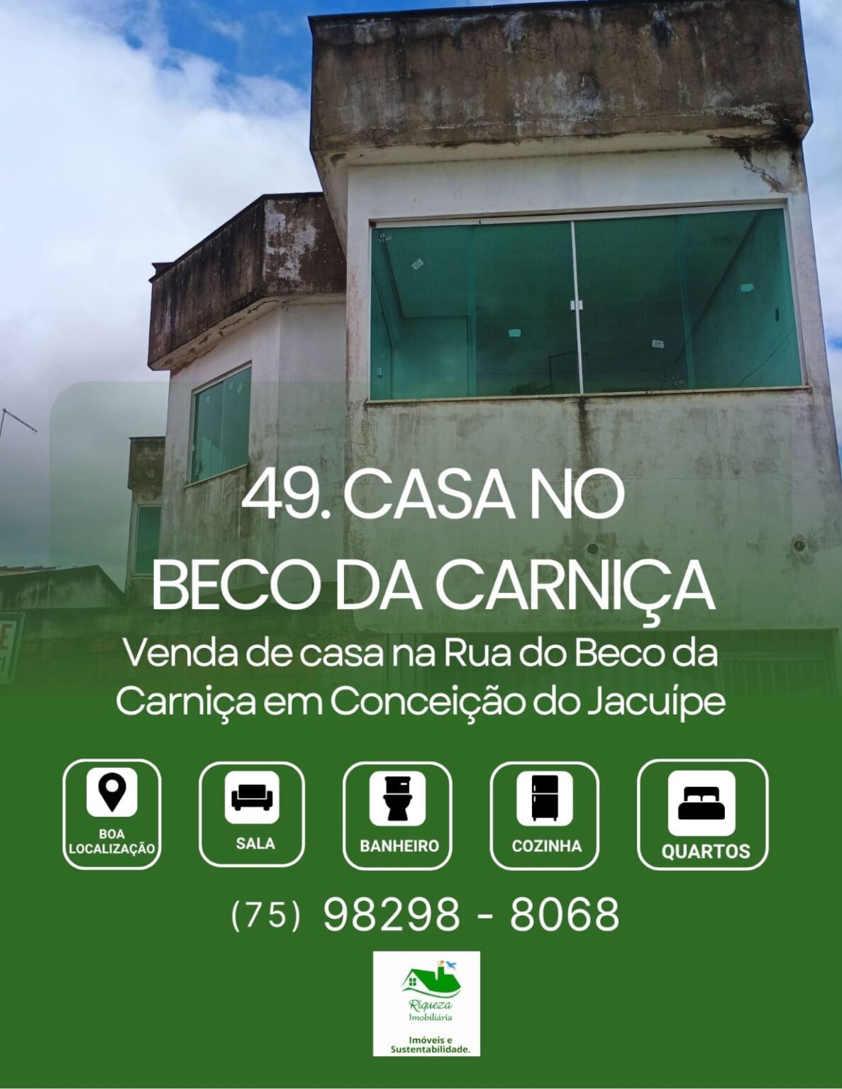 C49. CASA PROXIMA A FORTIK CONCEIÇÃO DO JACUÍPE