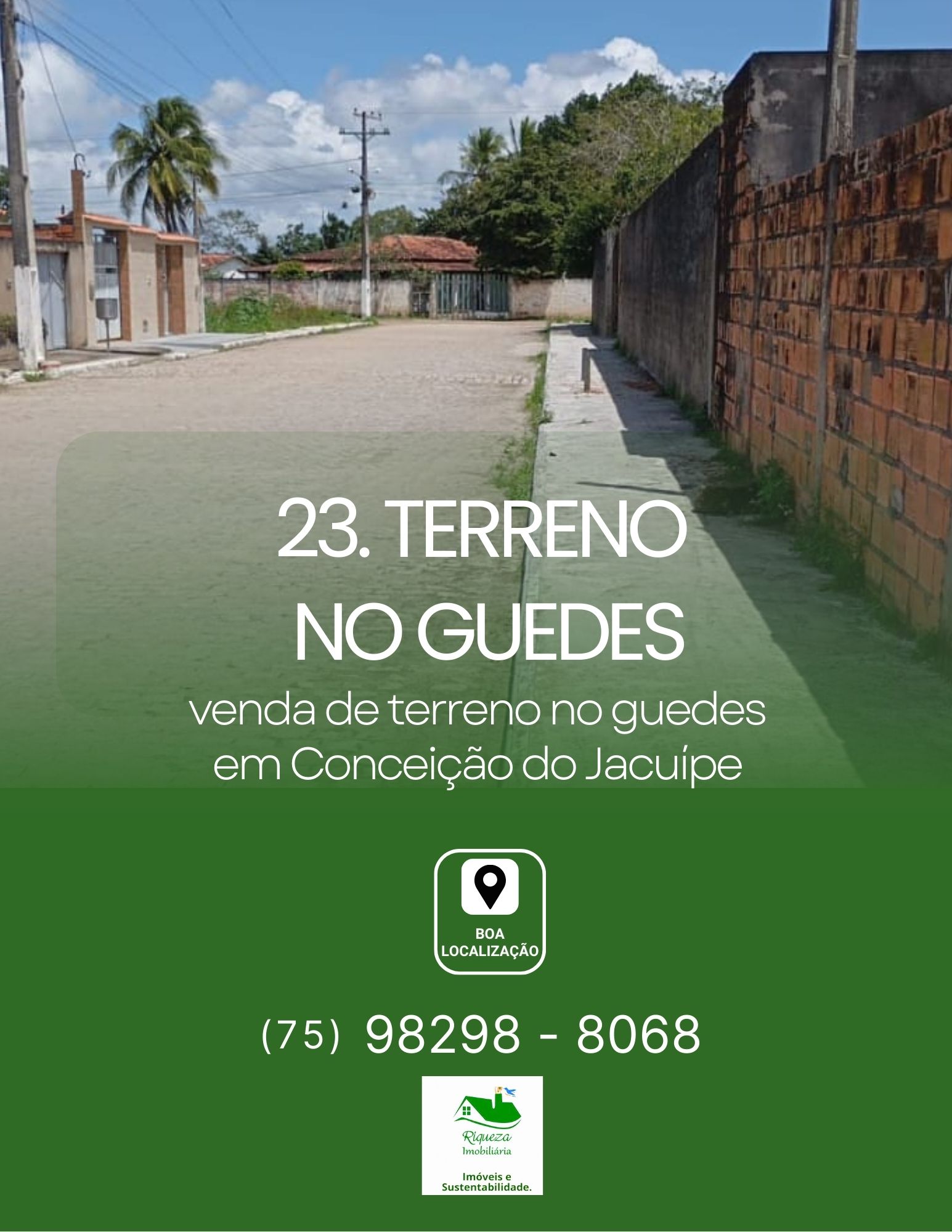 C23. TERRENO NO GUEDES EM CONCEIÇÃO DO JACUÍPE