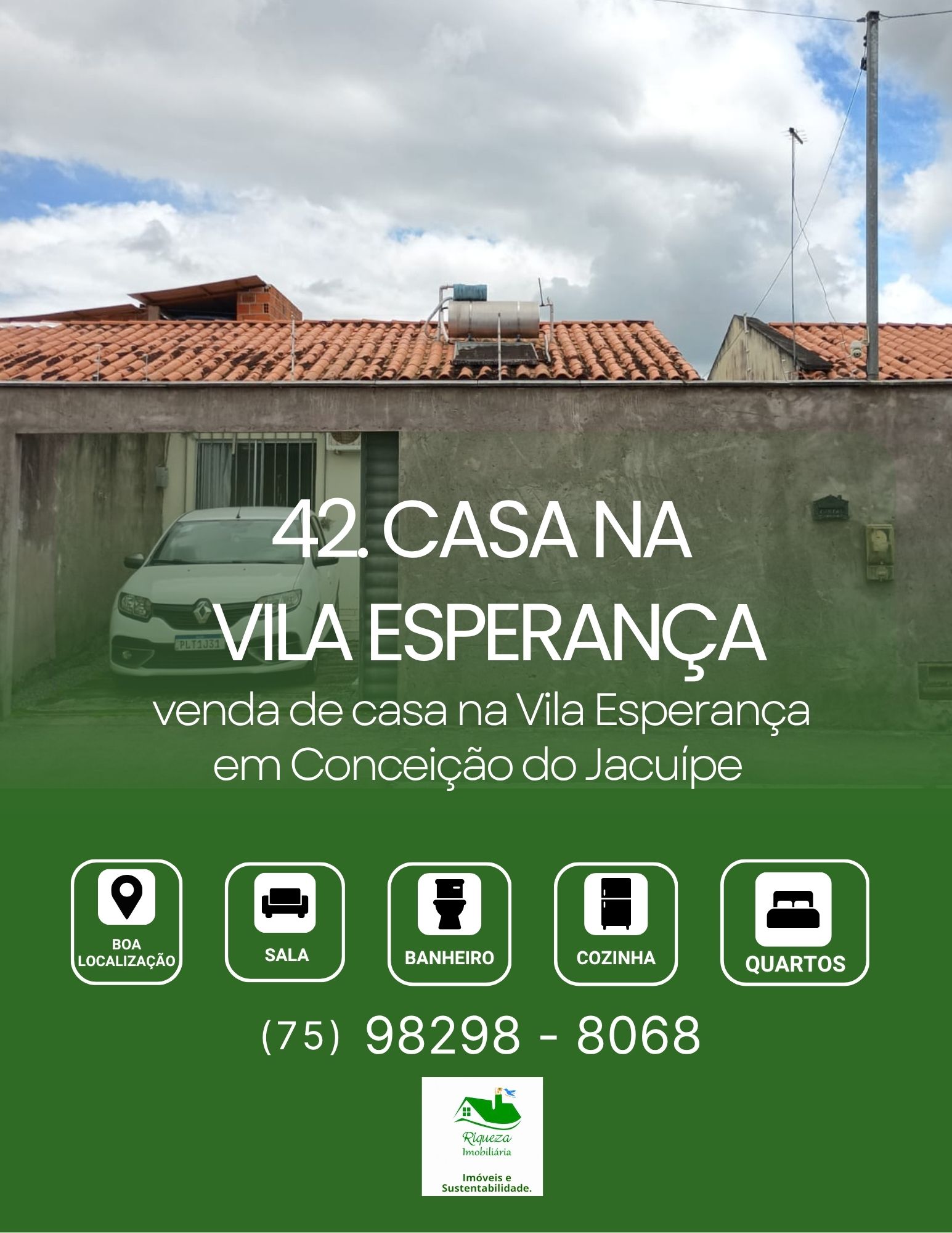 C42. CASA NA VILA ESPERANÇA EM CONCEIÇÃO DO JACUÍPE