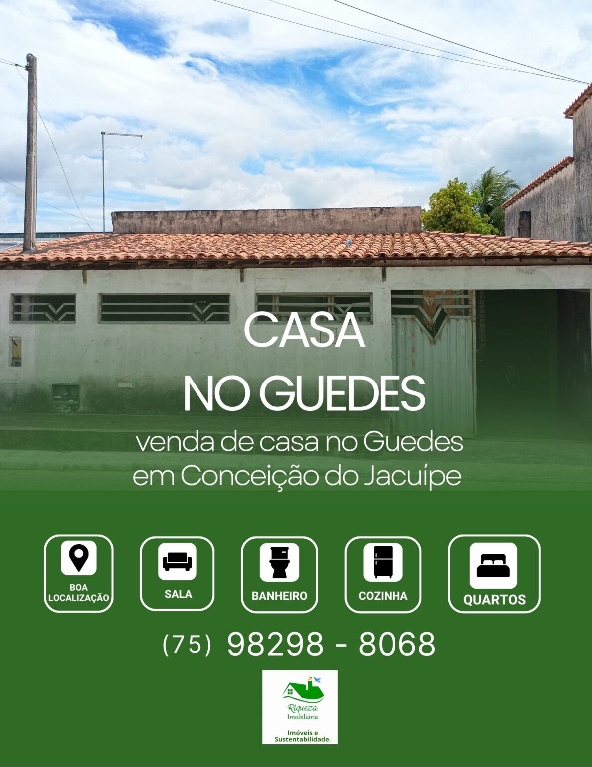 C39. CASA NO GUEDES EM CONCEIÇÃO DO JACUÍPE
