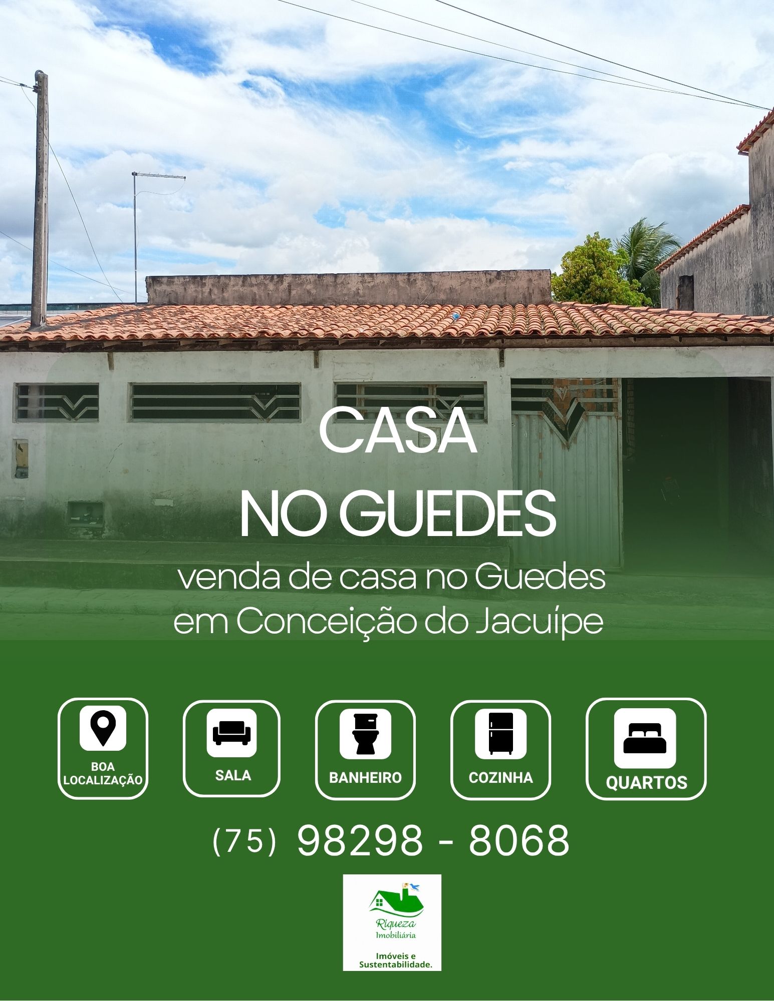 C39. CASA NO GUEDES EM CONCEIÇÃO DO JACUÍPE