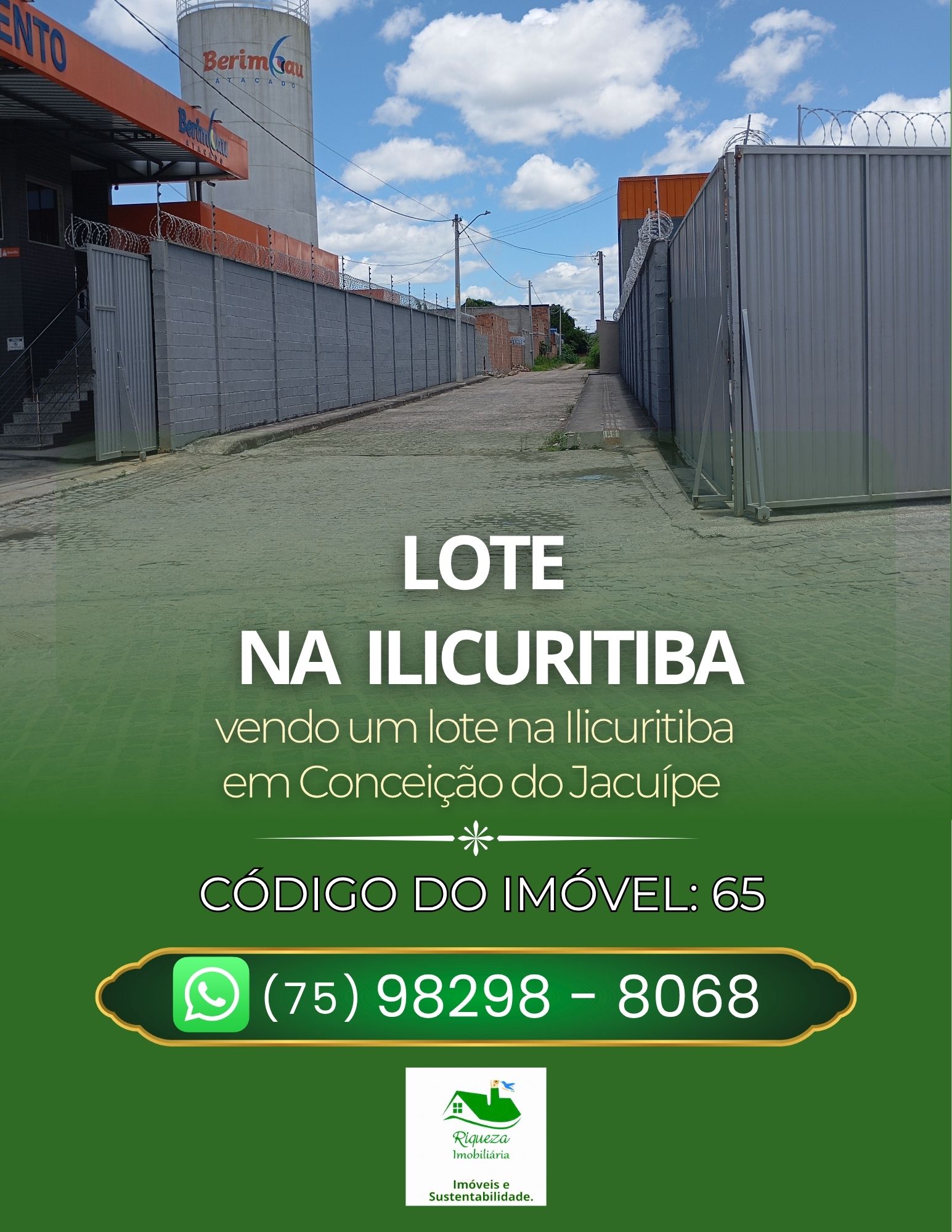C65. LOTE NA ILICURITIBA EM CONCEIÇÃO DO JACUÍPE