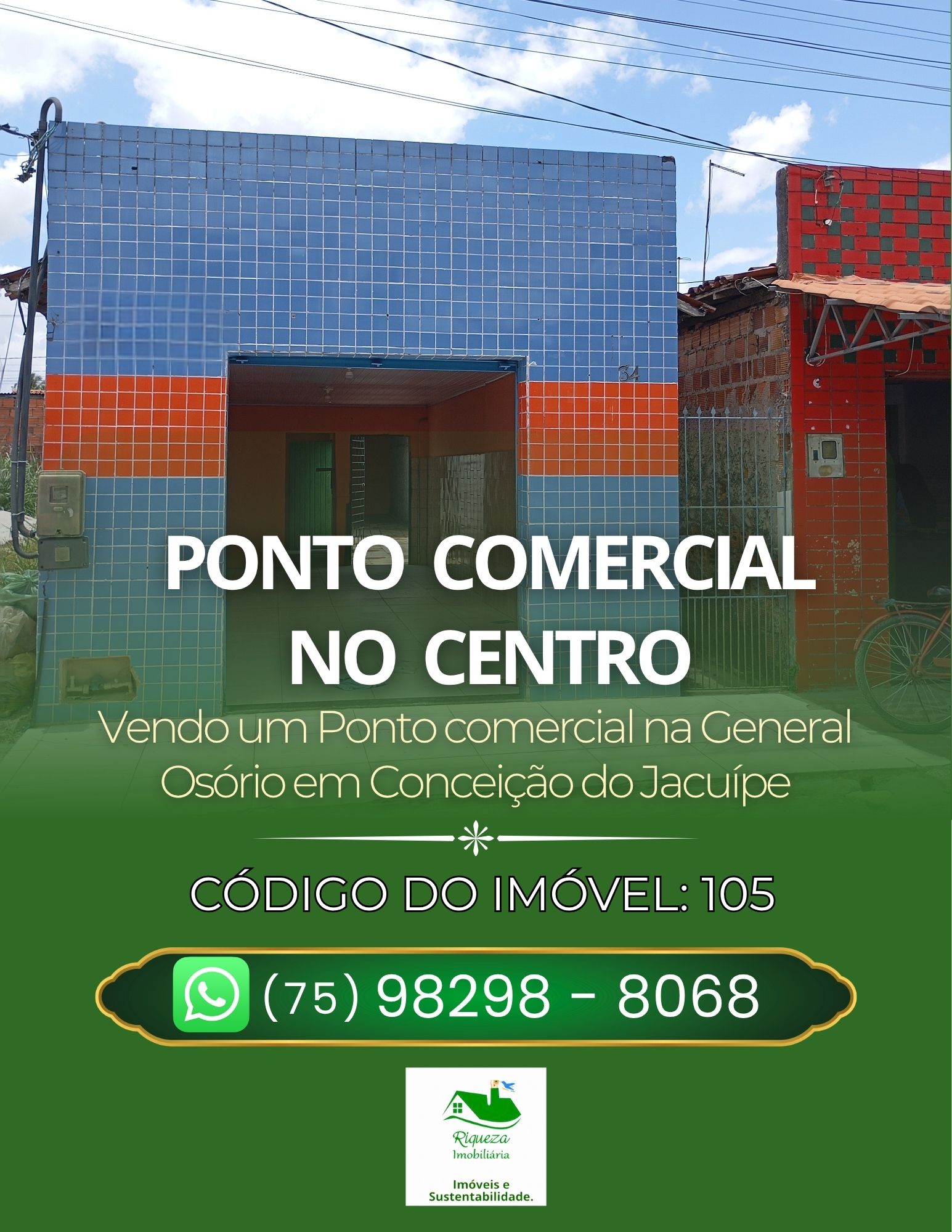 C105. PONTO COMERCIAL EM CONCEIÇÃO DO JACUIPE