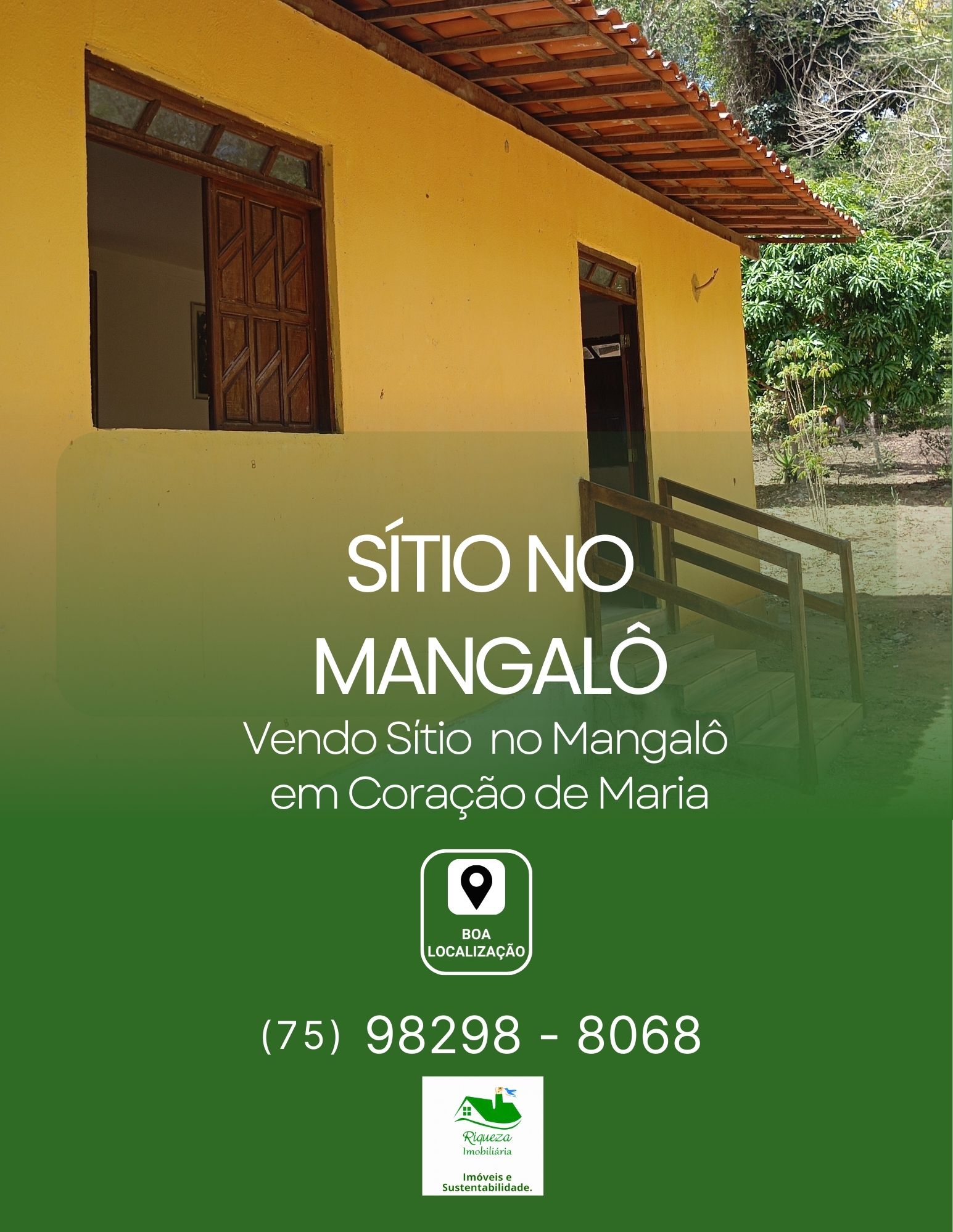 C104. SÍTIO NO MANGALÔ EM CORAÇÃO DE MARIA