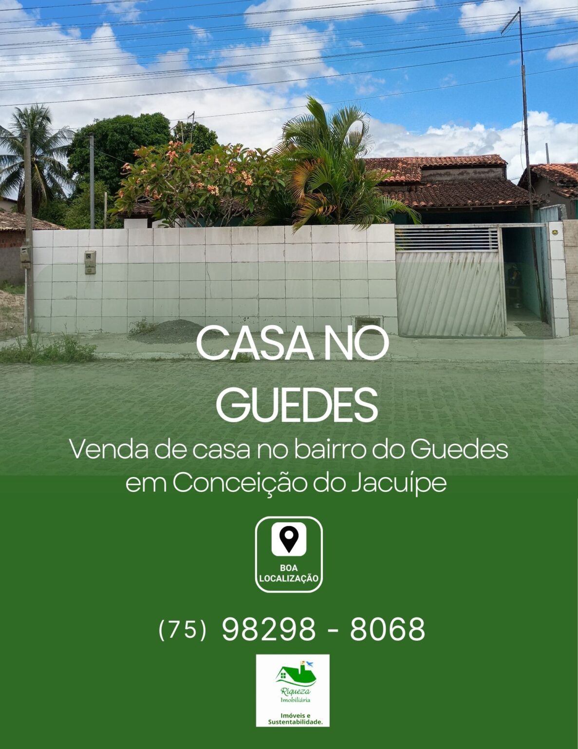 C97. CASA NO GUEDES EM CONCEIÇÃO DO JACUÍPE