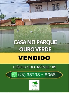 C115. CASA NO PARQUE OURO VERDE EM CONCEIÇÃO DO JACUIPE VENDIDA