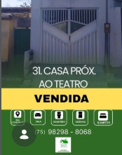 C31. CASA PRÓXIMA AO TEATRO EM CONCEIÇÃO DO JACUIPE VENDIDA