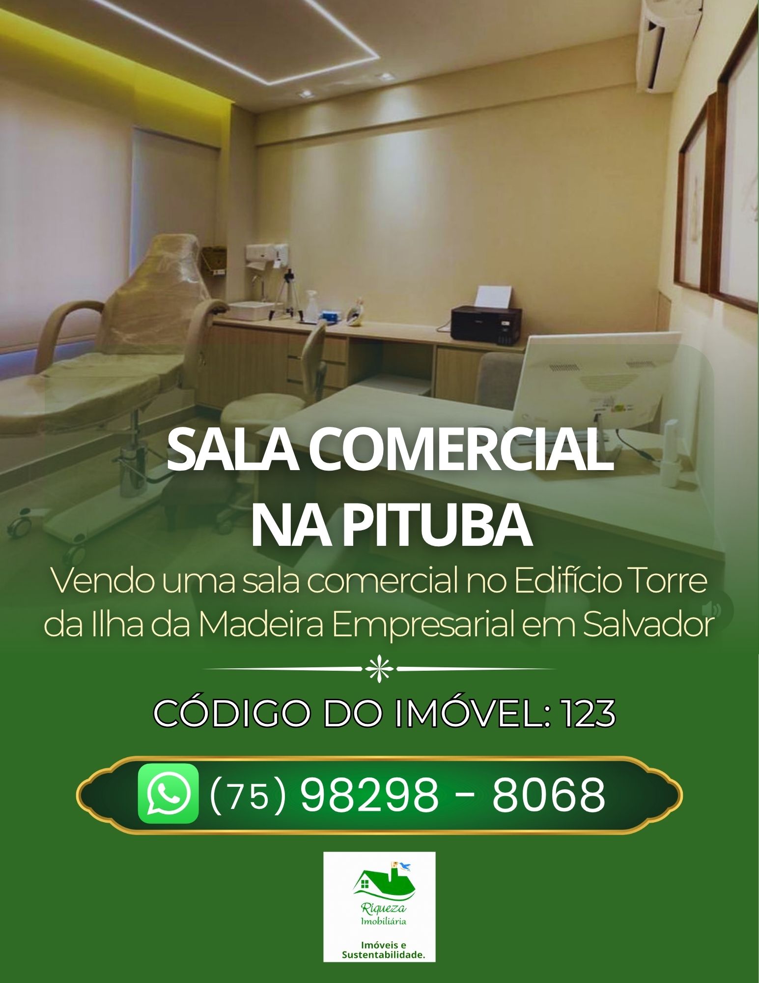 C123. SALA COMERCIAL NA PITUBA EM SALVADOR