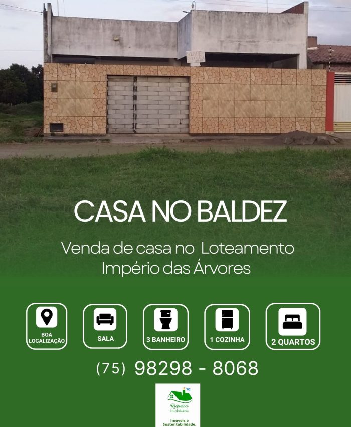 C35. Casa no Baldez em Conceição do Jacuípe