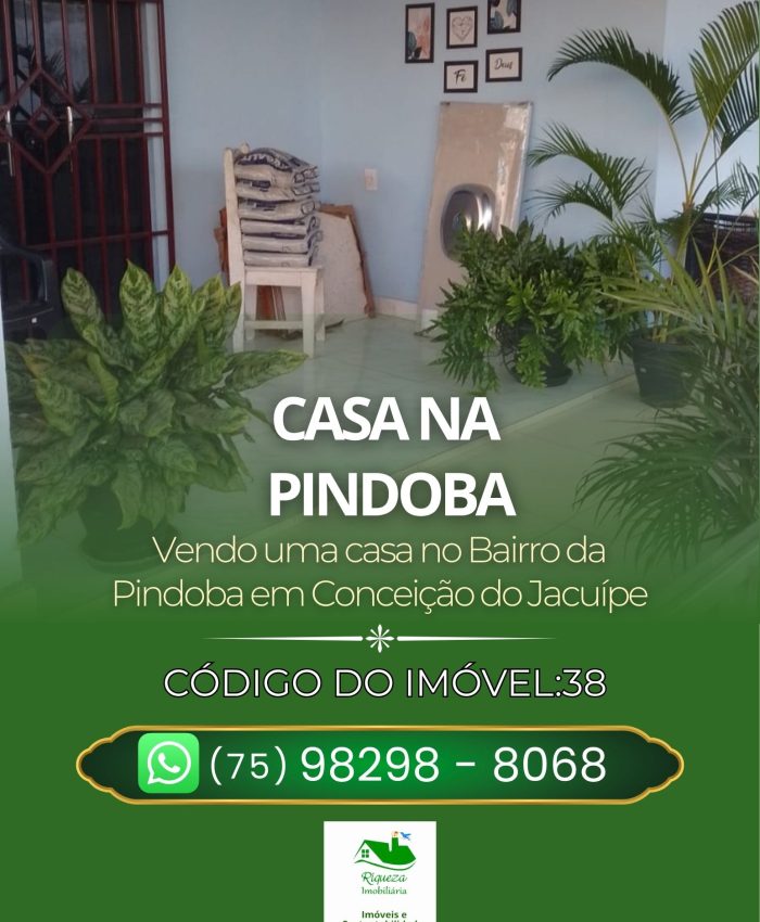 C38. CASA NA PINDOBA EM CONCEIÇÃO DO JACUÍPE