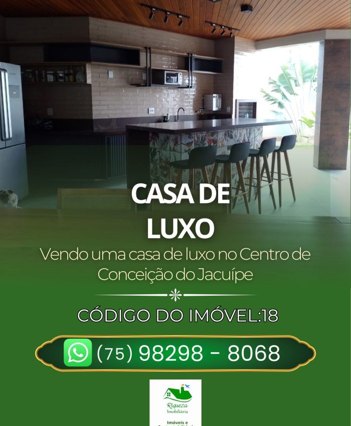 C18.Casa de Luxo em Conceição do Jacuípe
