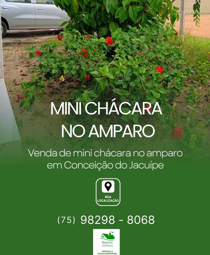 C25. Mini Chácara no Amparo em Conceição do Jacuípe