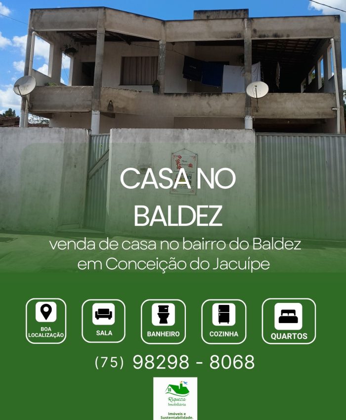 C67. CASA NO BALDEZ EM CONCEIÇÃO DO JACUÍPE