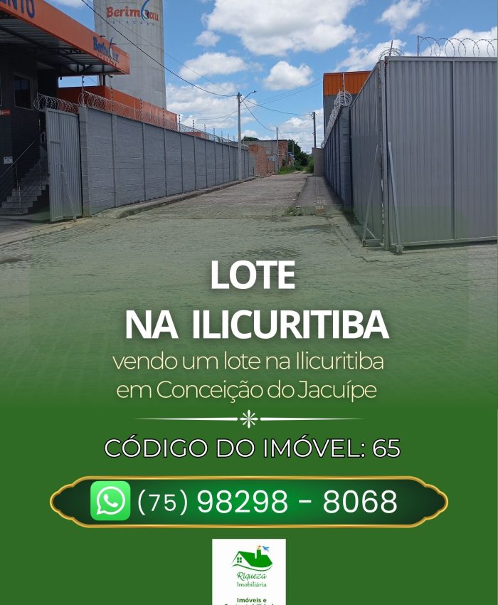 C65. LOTE NA ILICURITIBA EM CONCEIÇÃO DO JACUÍPE