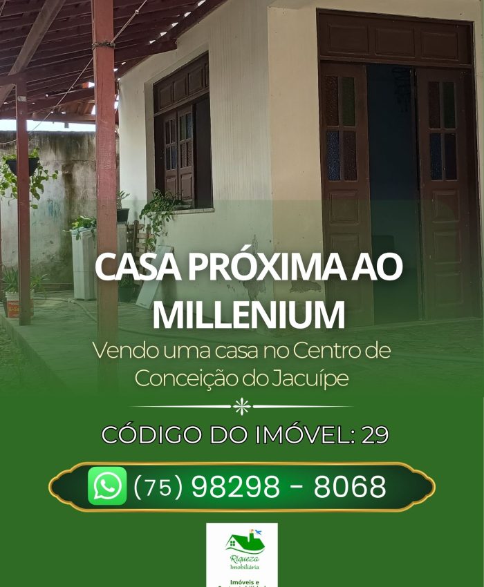 C29. Casa próxima ao colégio Millenium em Conceição do Jacuípe