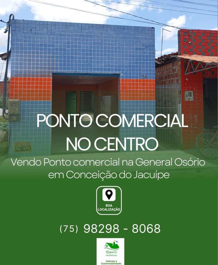 C105. PONTO COMERCIAL EM CONCEIÇÃO DO JACUIPE