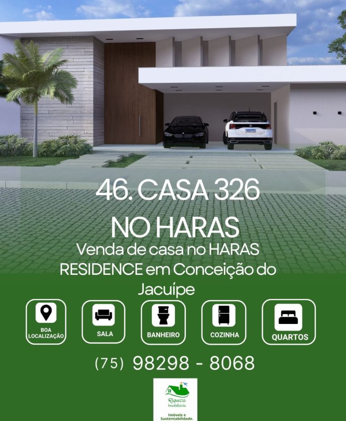 C46. CASA NO CONDOMINIO HARAS  RESIDENCE