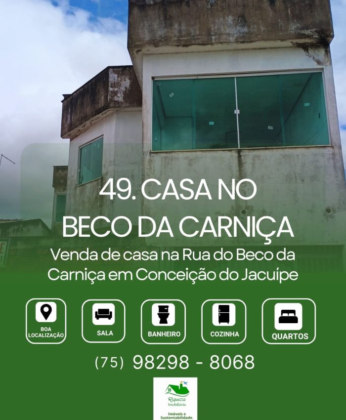 C49. CASA PROXIMA A FORTIK CONCEIÇÃO DO JACUÍPE