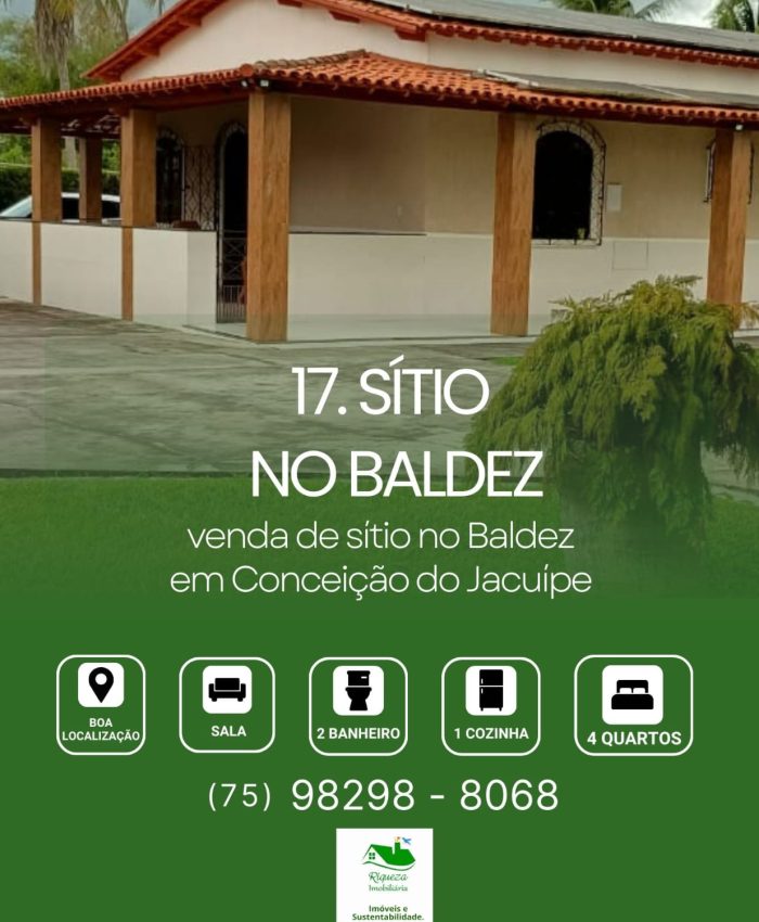 C17. SITIO NO BALDEZ EM CONCEIÇÃO DO JACUÍPE