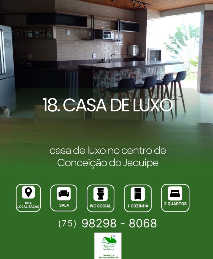 C18.Casa de Luxo em Conceição do Jacuípe