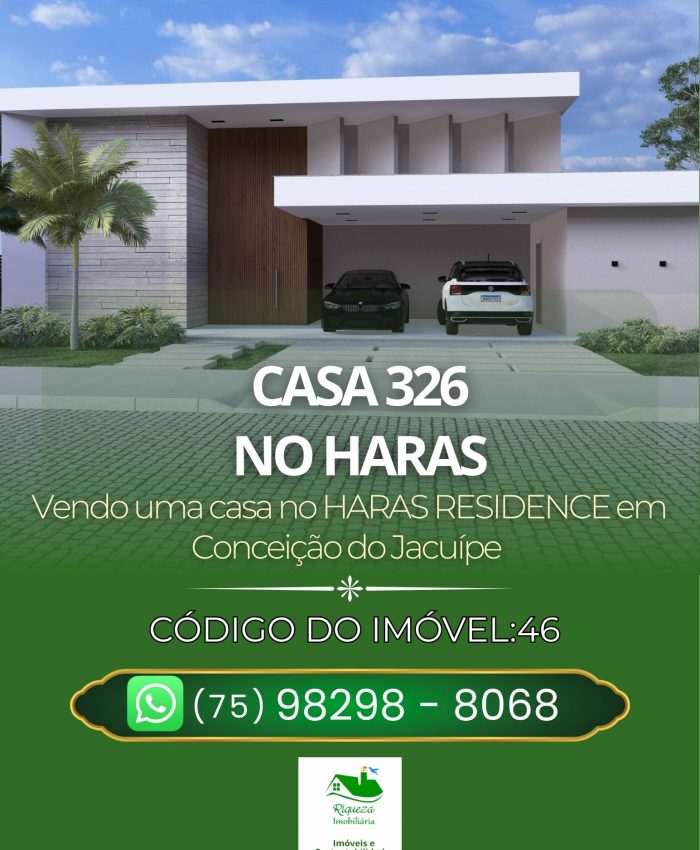 C46. CASA NO CONDOMINIO HARAS  RESIDENCE