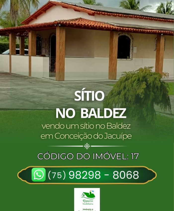 C17. SITIO NO BALDEZ EM CONCEIÇÃO DO JACUÍPE