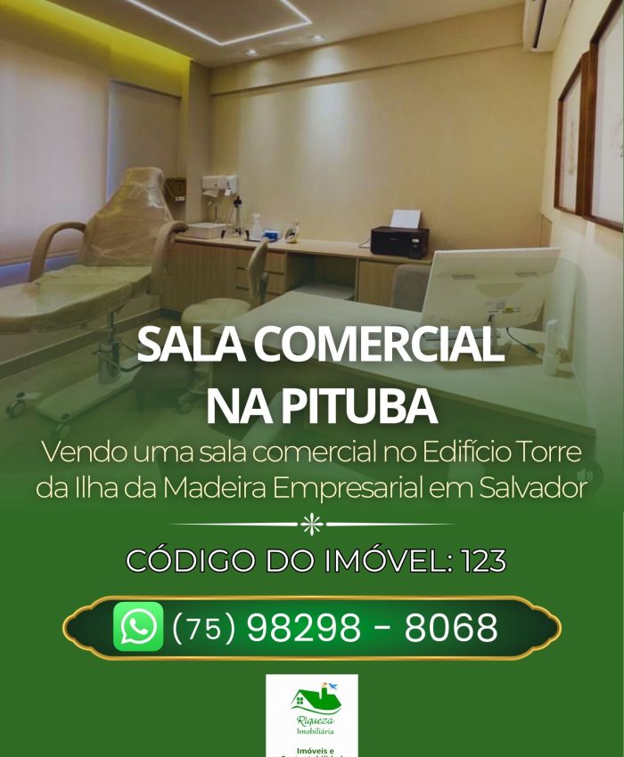 C123. SALA COMERCIAL NA PITUBA EM SALVADOR